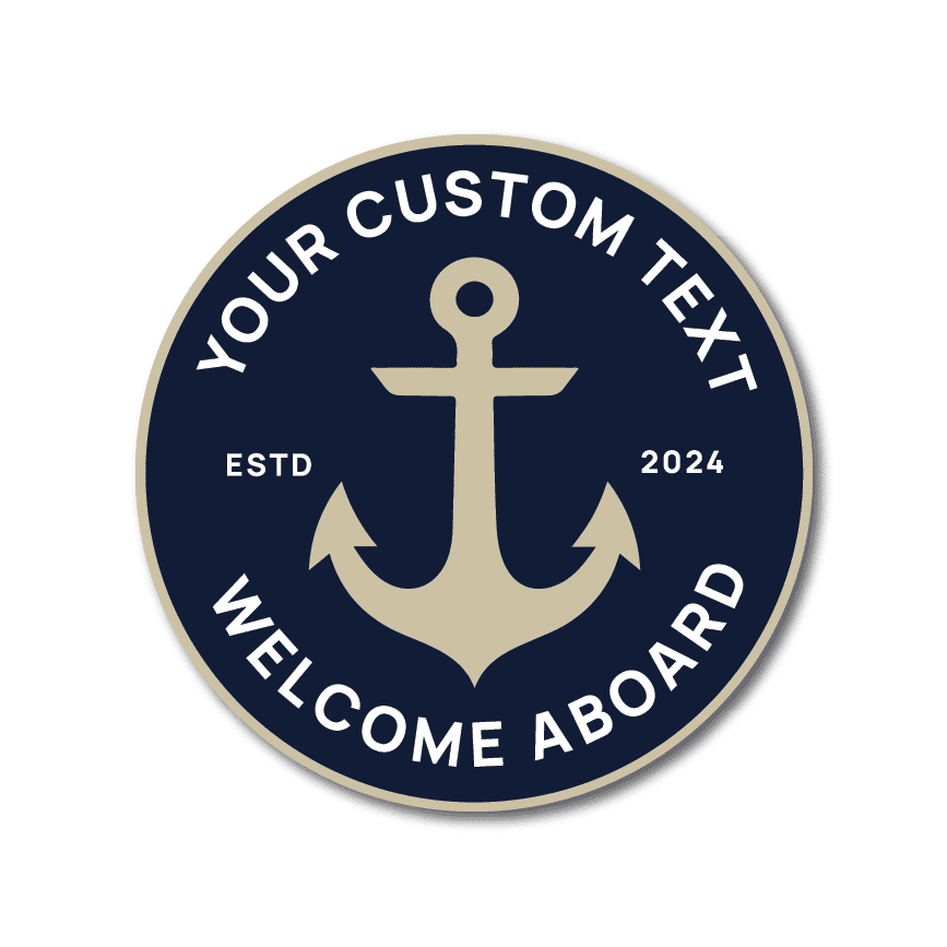 Personalized Welcome Aboard Metal Sign – The Great Canadian Company