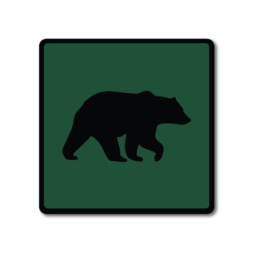 Bear Metal Sign