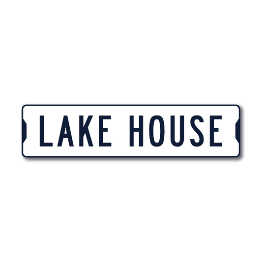 Lakehouse Metal Sign - 24 x 6"