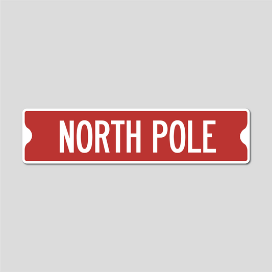 North Pole Christmas Sign