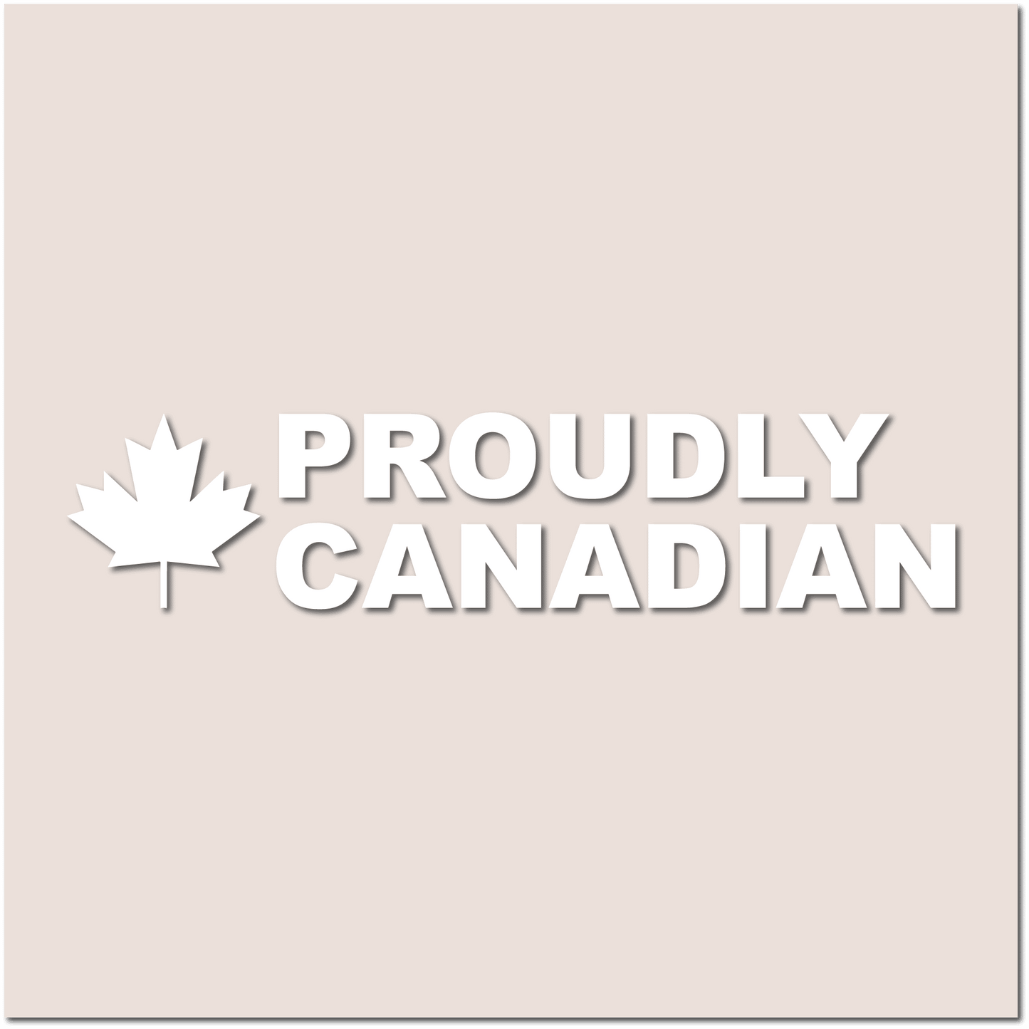 Proudly Canadian Decal