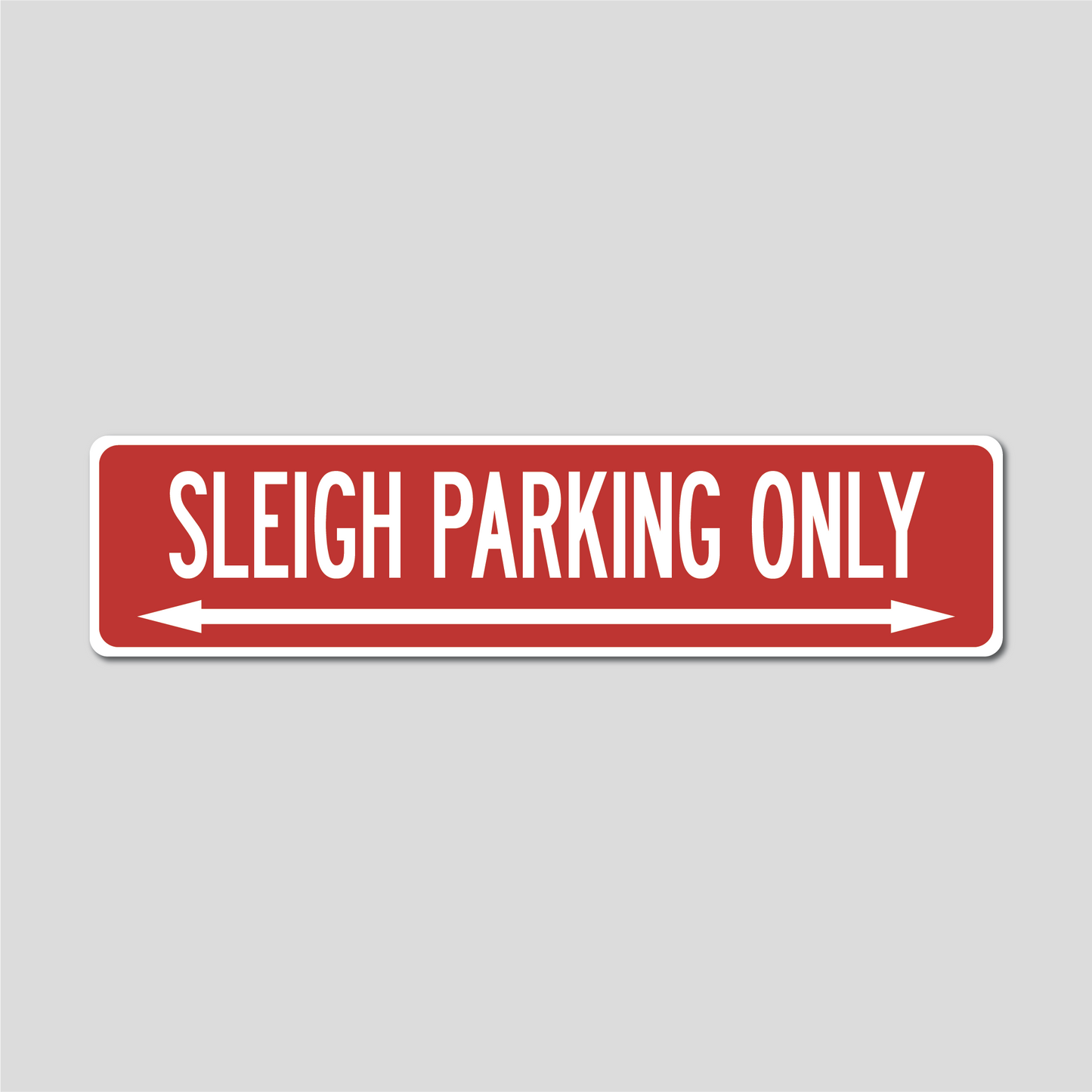 Sleigh Parking Christmas Sign