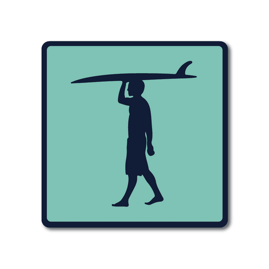 Surfer Mini Metal Sign