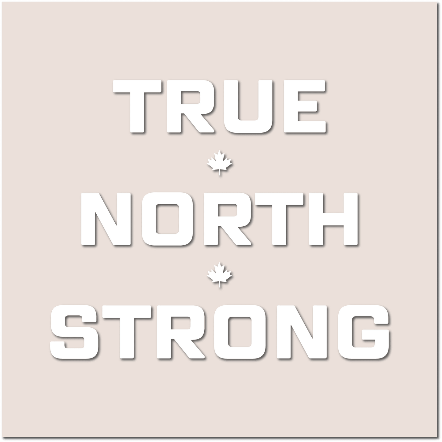 True North Strong Decal