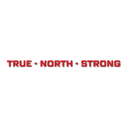 True North Strong Horizontal Decal