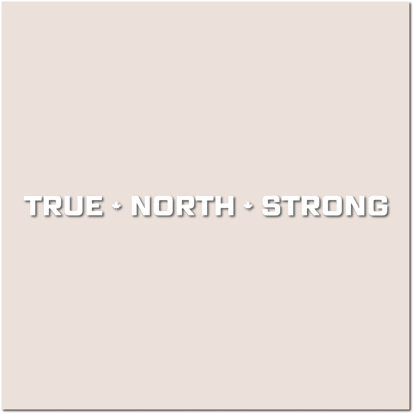 True North Strong Horizontal Decal