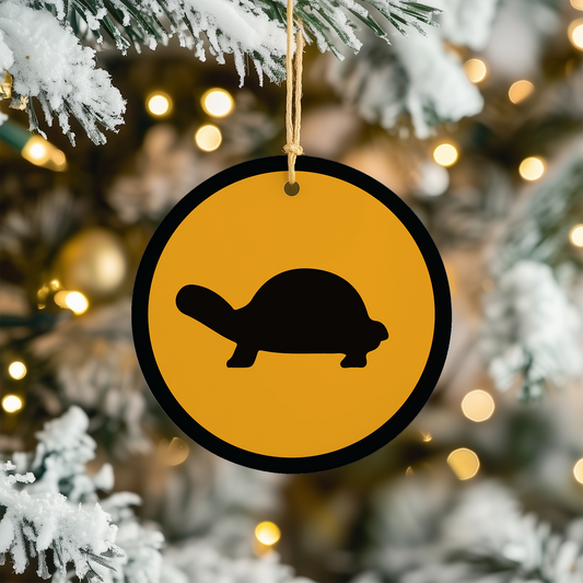 Décoration de sapin de Noël en forme de tortue