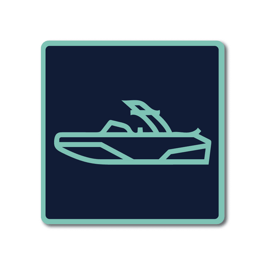 Wakeboard Boat Mini Metal Sign