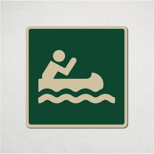 Canoeing Metal Sign