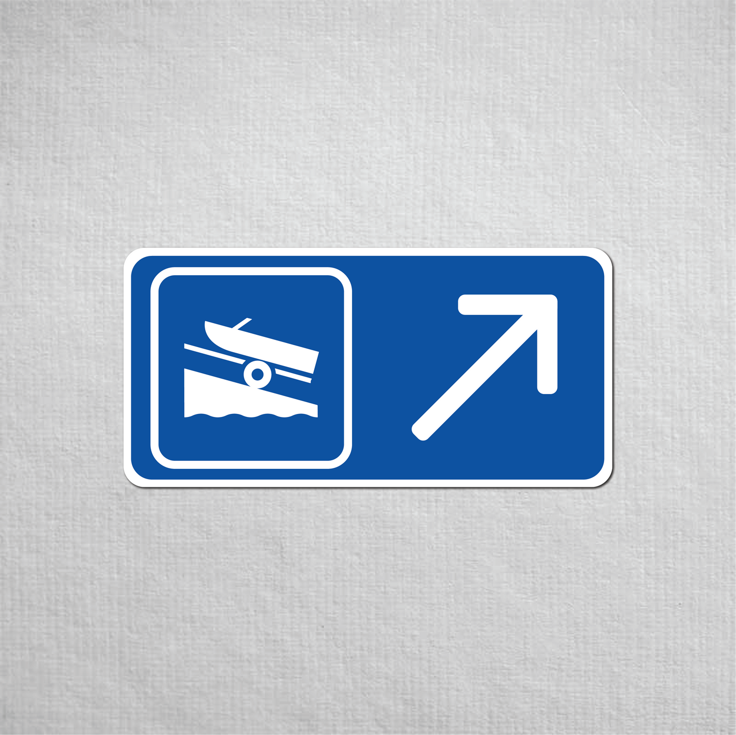 Boat Launch Directional Metal Sign