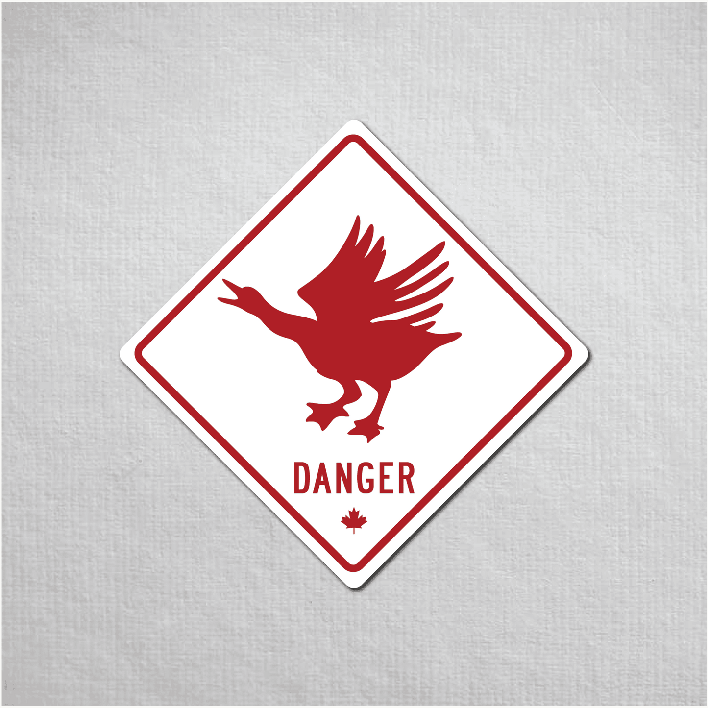 Canadian Goose Mini Danger Metal Sign - The Great Canadian CompanyCANGOO-1-010-031