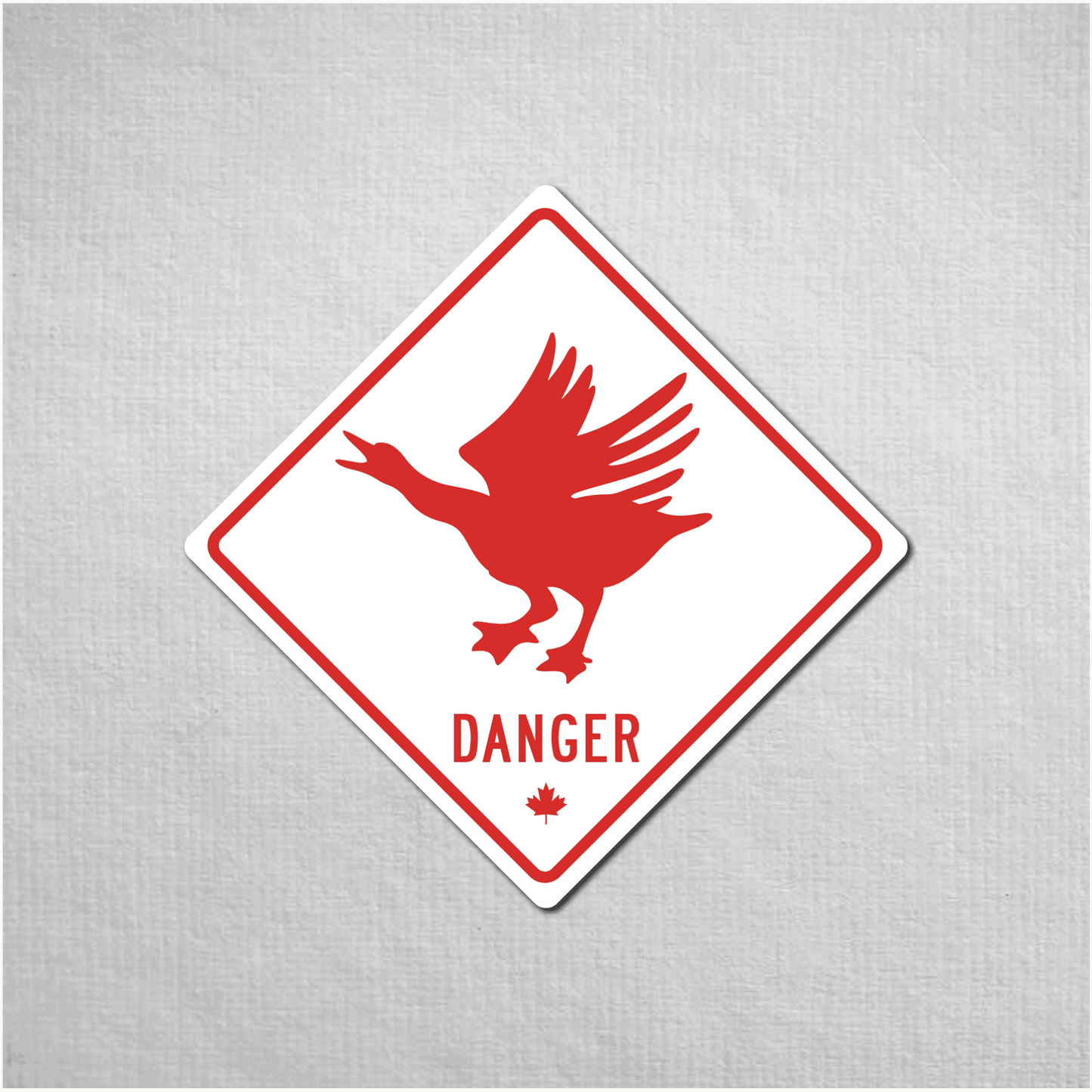 Canadian Goose Mini Danger Metal Sign - The Great Canadian CompanyCANGOO-1-010-032