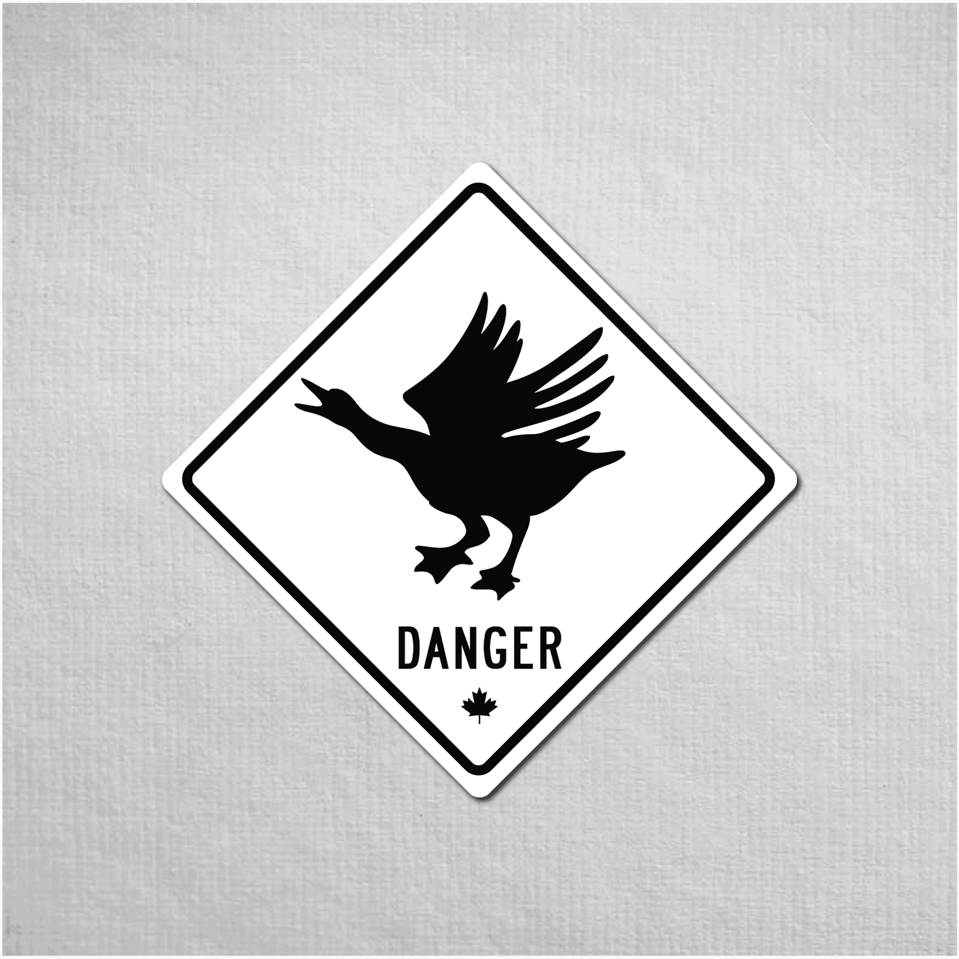 Canadian Goose Mini Danger Metal Sign - The Great Canadian CompanyCANGOO-1-010-070