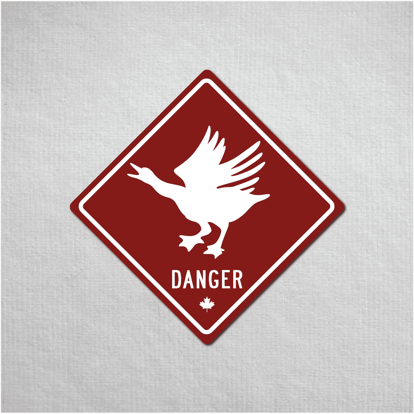 Canadian Goose Mini Danger Metal Sign - The Great Canadian CompanyCANGOO-1-030-010