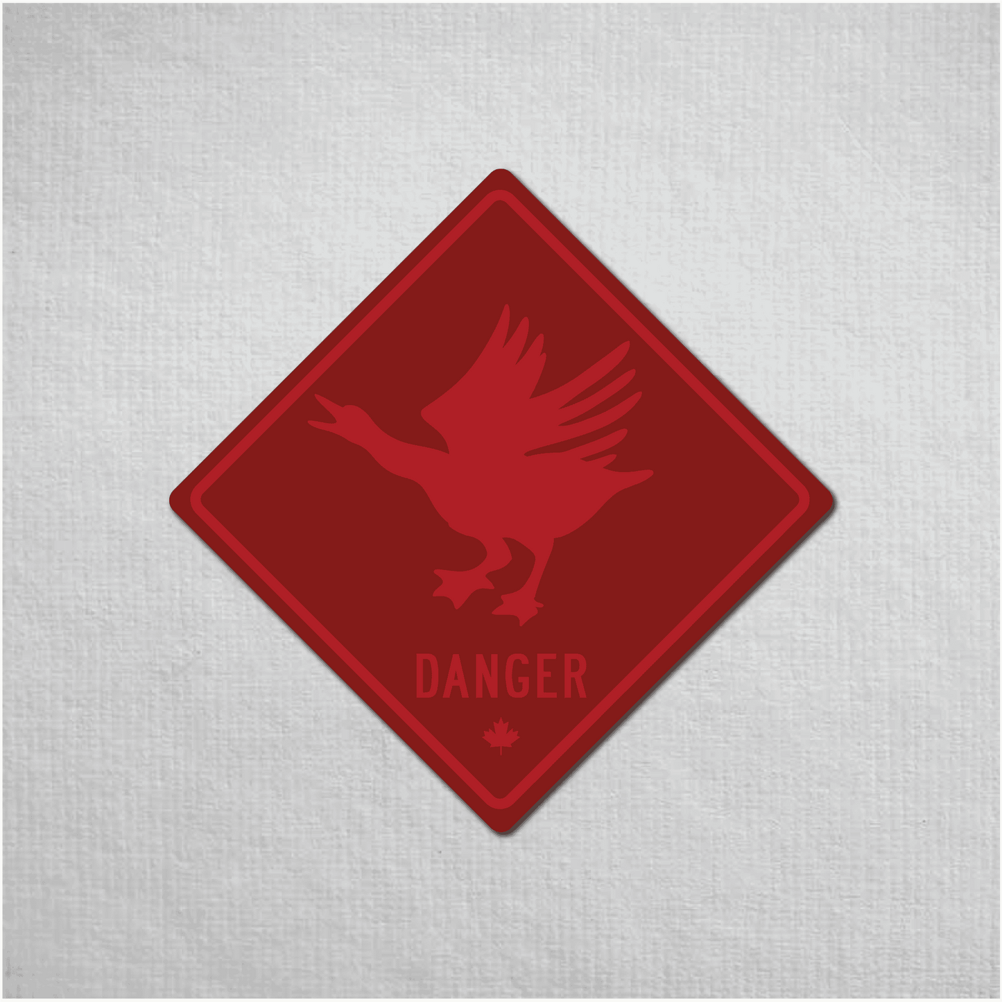 Canadian Goose Mini Danger Metal Sign - The Great Canadian CompanyCANGOO-1-030-031