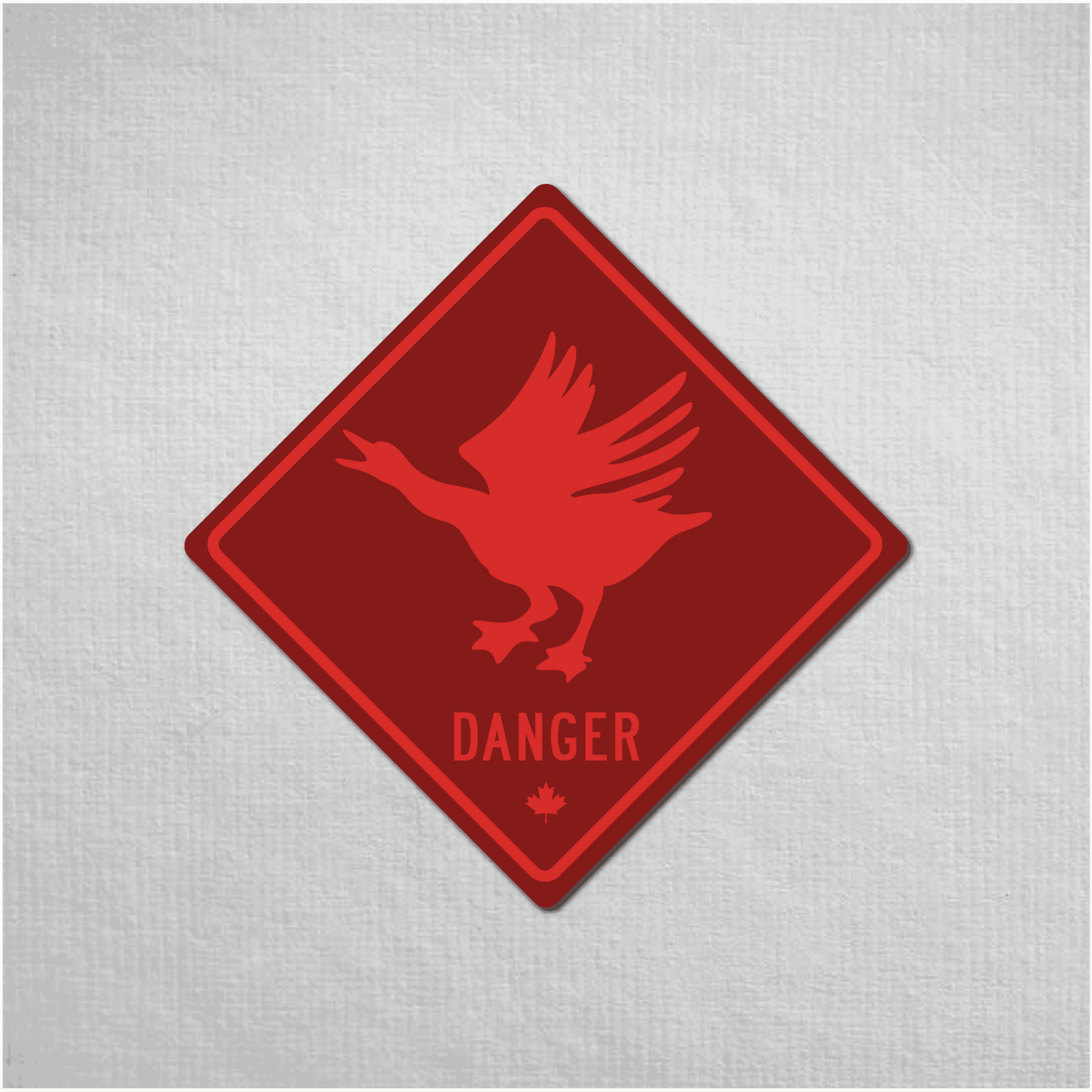 Canadian Goose Mini Danger Metal Sign - The Great Canadian CompanyCANGOO-1-030-032