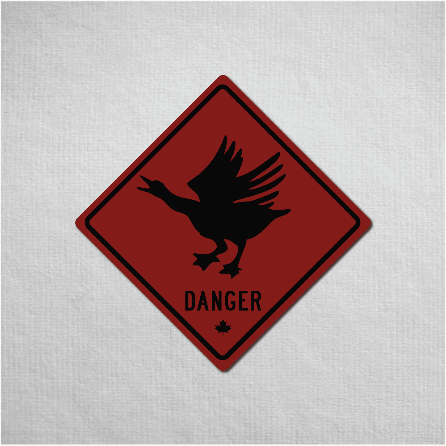 Canadian Goose Mini Danger Metal Sign - The Great Canadian CompanyCANGOO-1-030-070