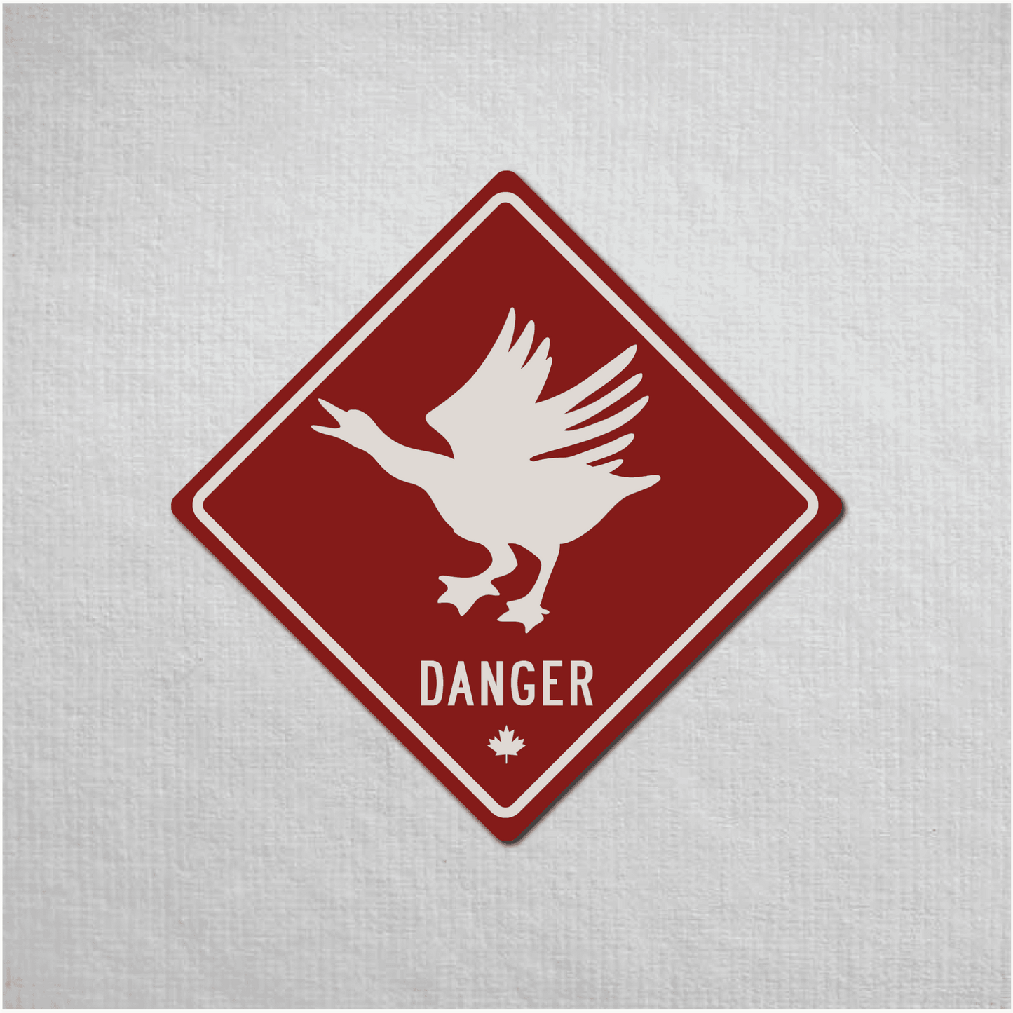 Canadian Goose Mini Danger Metal Sign - The Great Canadian CompanyCANGOO-1-030-072