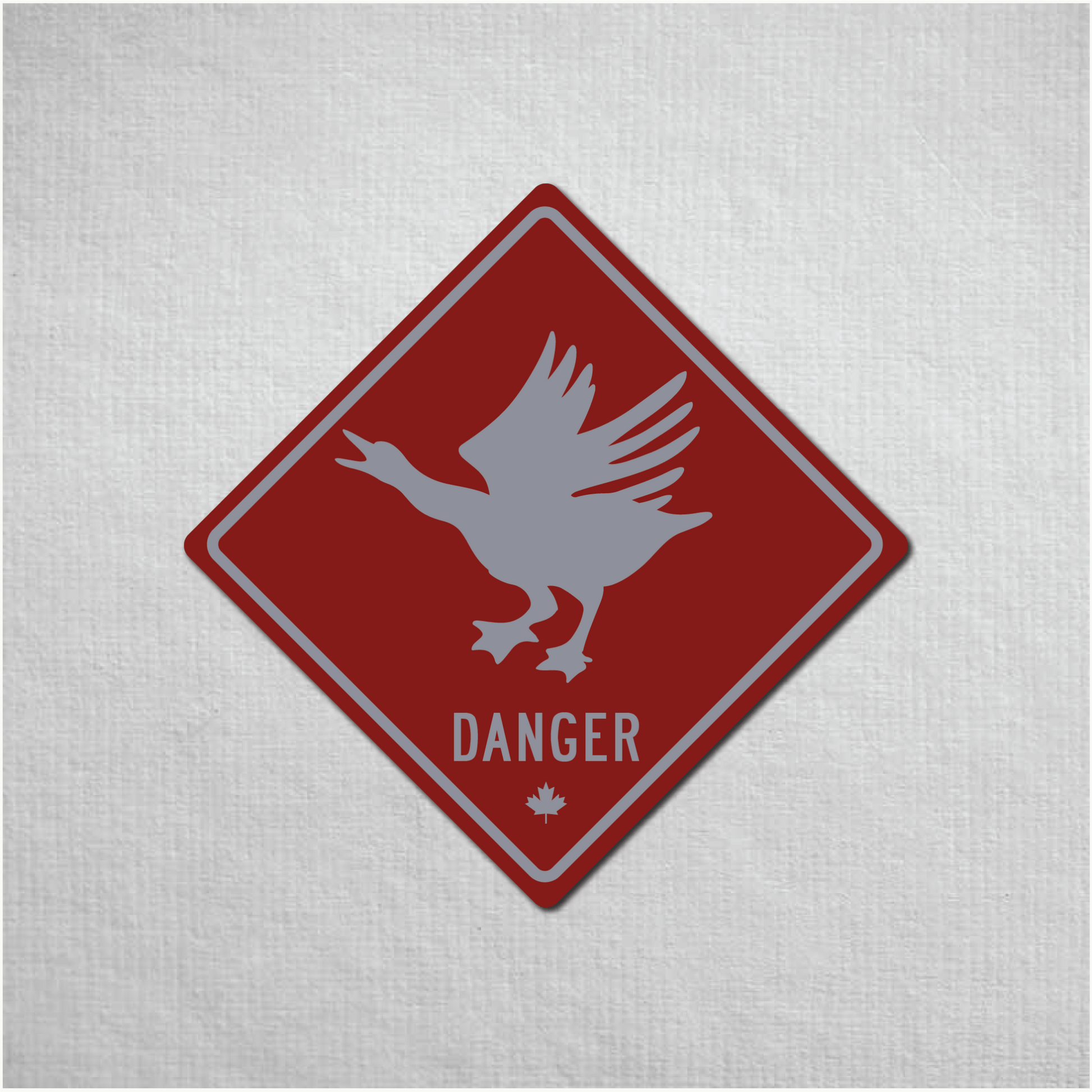 Canadian Goose Mini Danger Metal Sign - The Great Canadian CompanyCANGOO-1-030-076