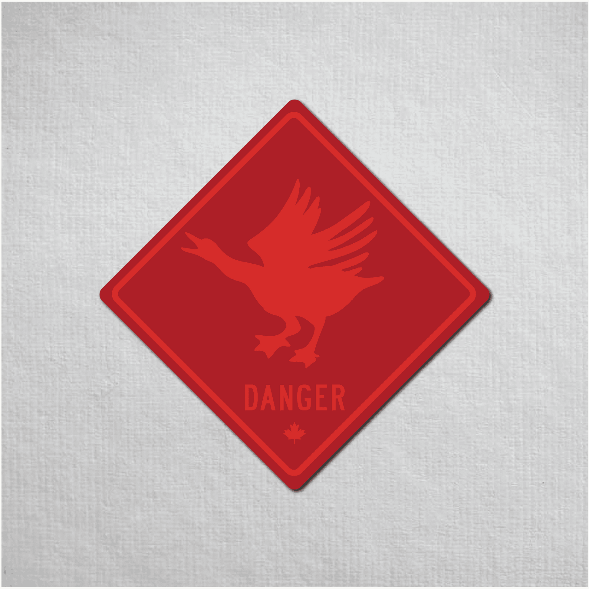 Canadian Goose Mini Danger Metal Sign - The Great Canadian CompanyCANGOO-1-031-032