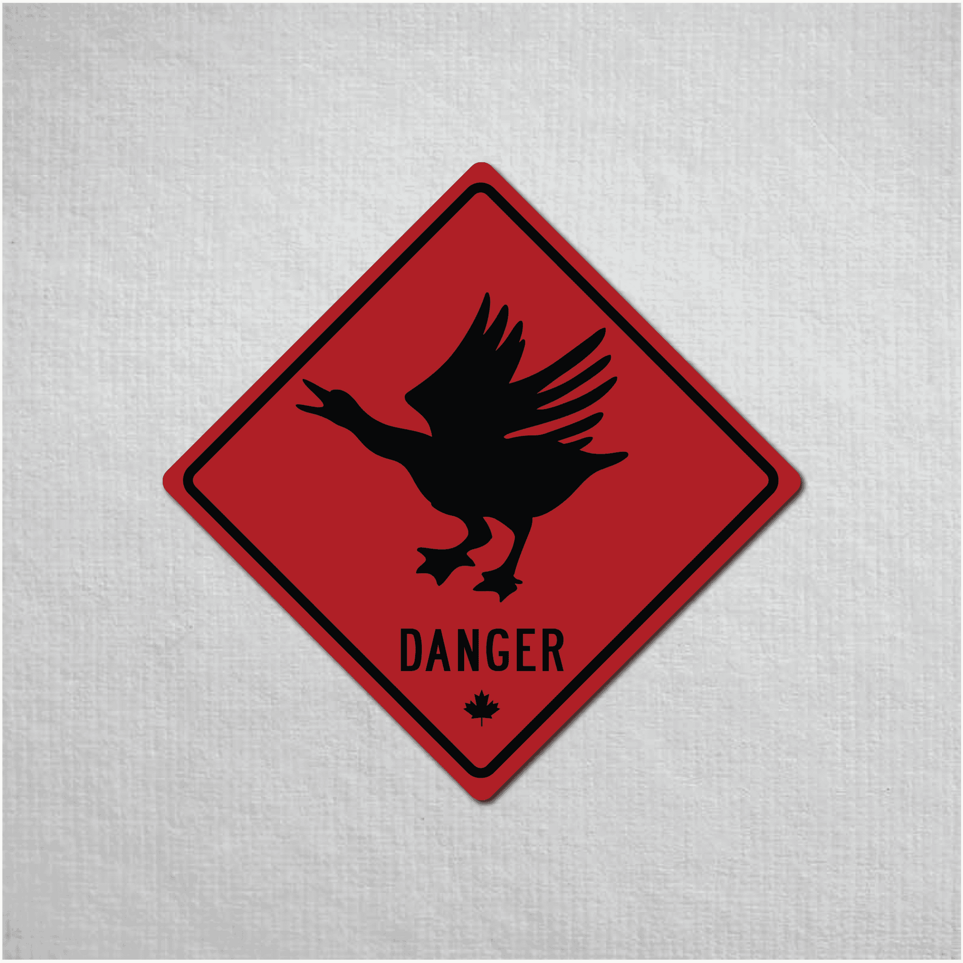 Canadian Goose Mini Danger Metal Sign - The Great Canadian CompanyCANGOO-1-031-070