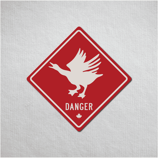 Canadian Goose Mini Danger Metal Sign - The Great Canadian CompanyCANGOO-1-031-072