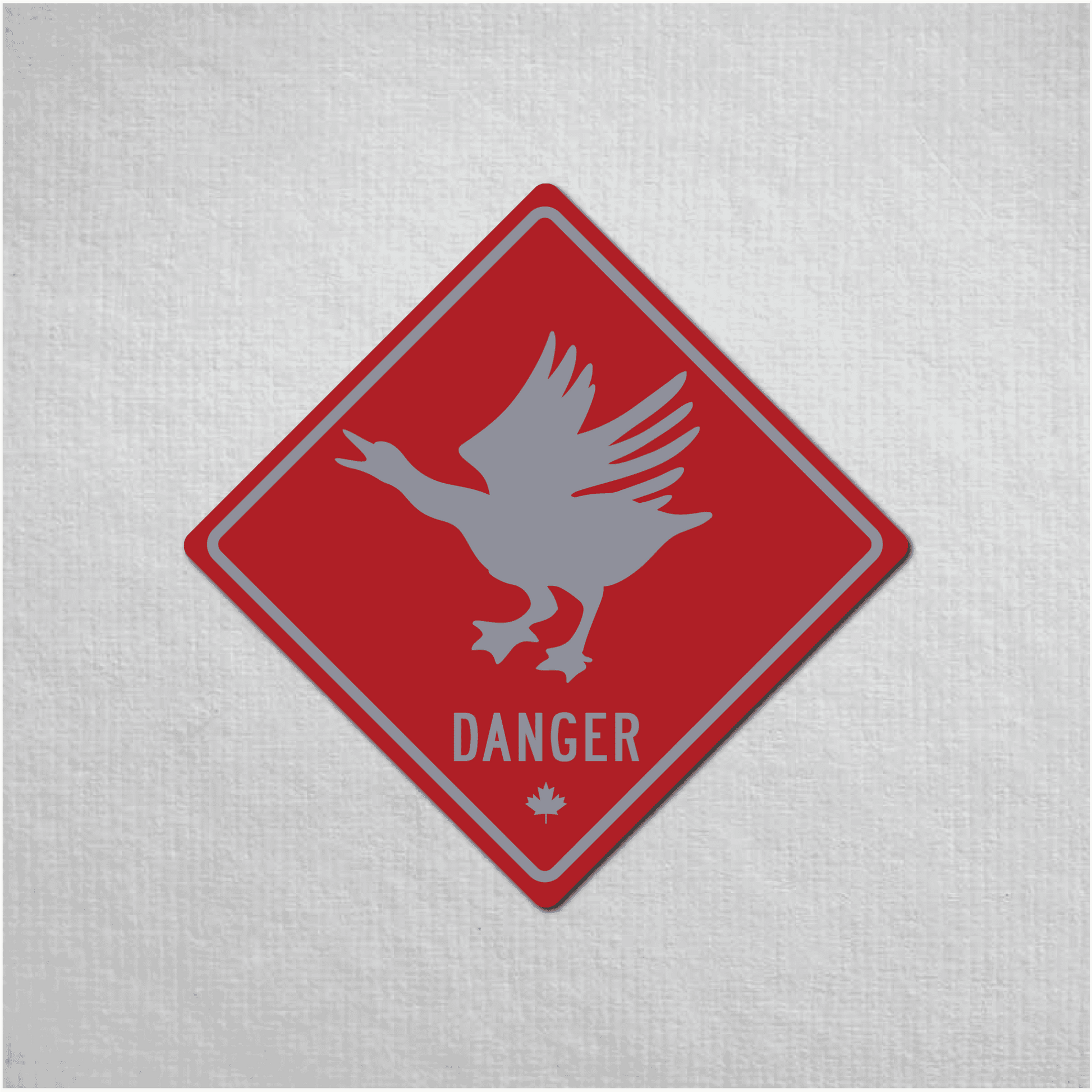 Canadian Goose Mini Danger Metal Sign - The Great Canadian CompanyCANGOO-1-031-076