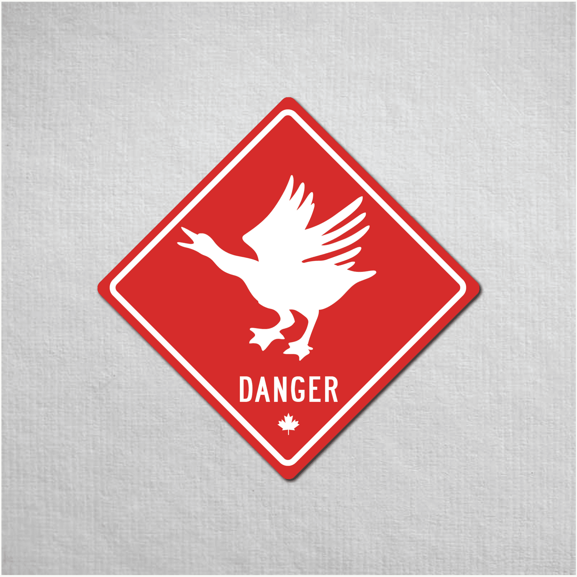 Canadian Goose Mini Danger Metal Sign - The Great Canadian CompanyCANGOO-1-032-010