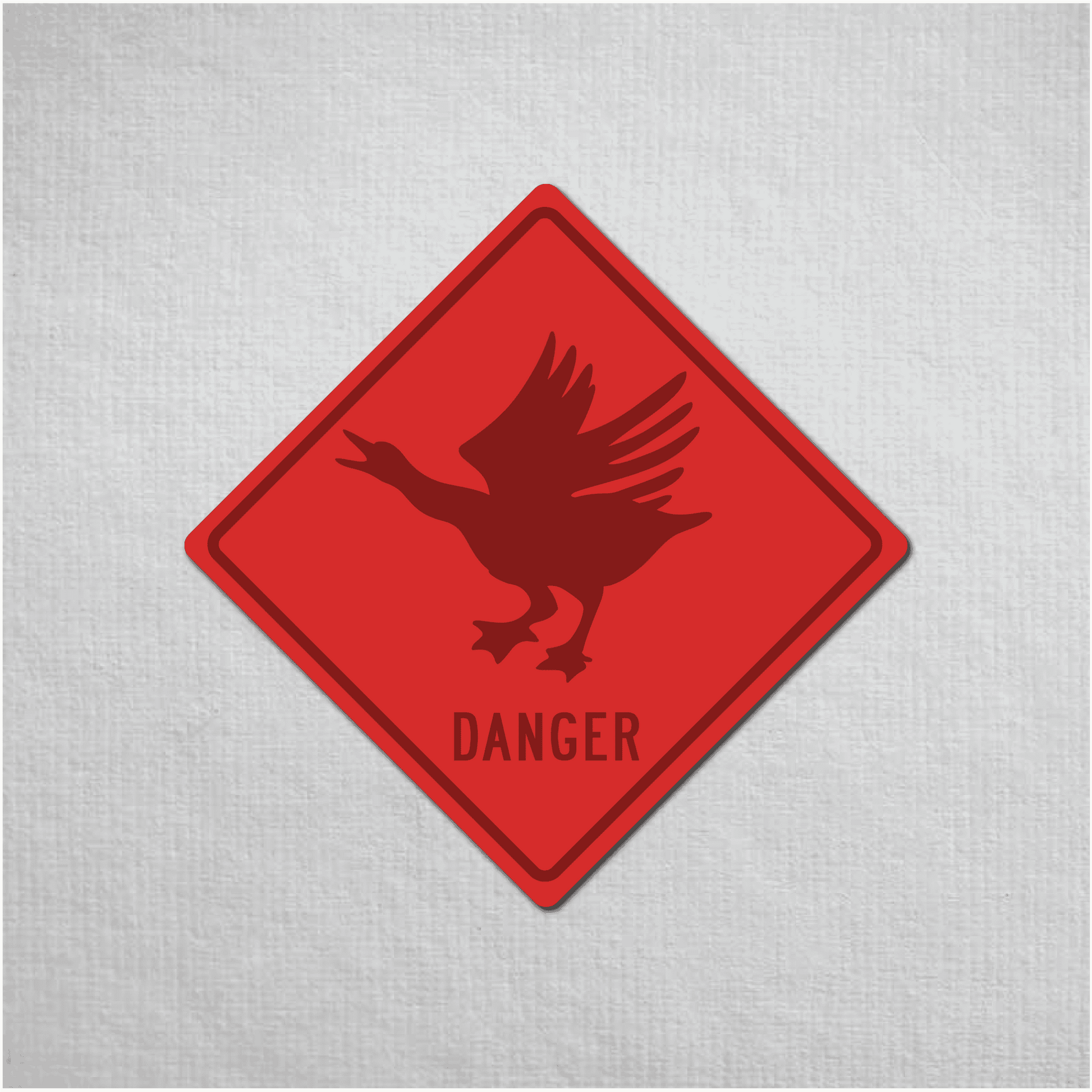 Canadian Goose Mini Danger Metal Sign - The Great Canadian CompanyCANGOO-1-032-030