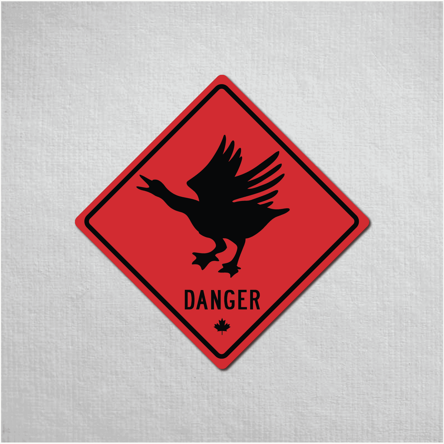 Canadian Goose Mini Danger Metal Sign - The Great Canadian CompanyCANGOO-1-032-070