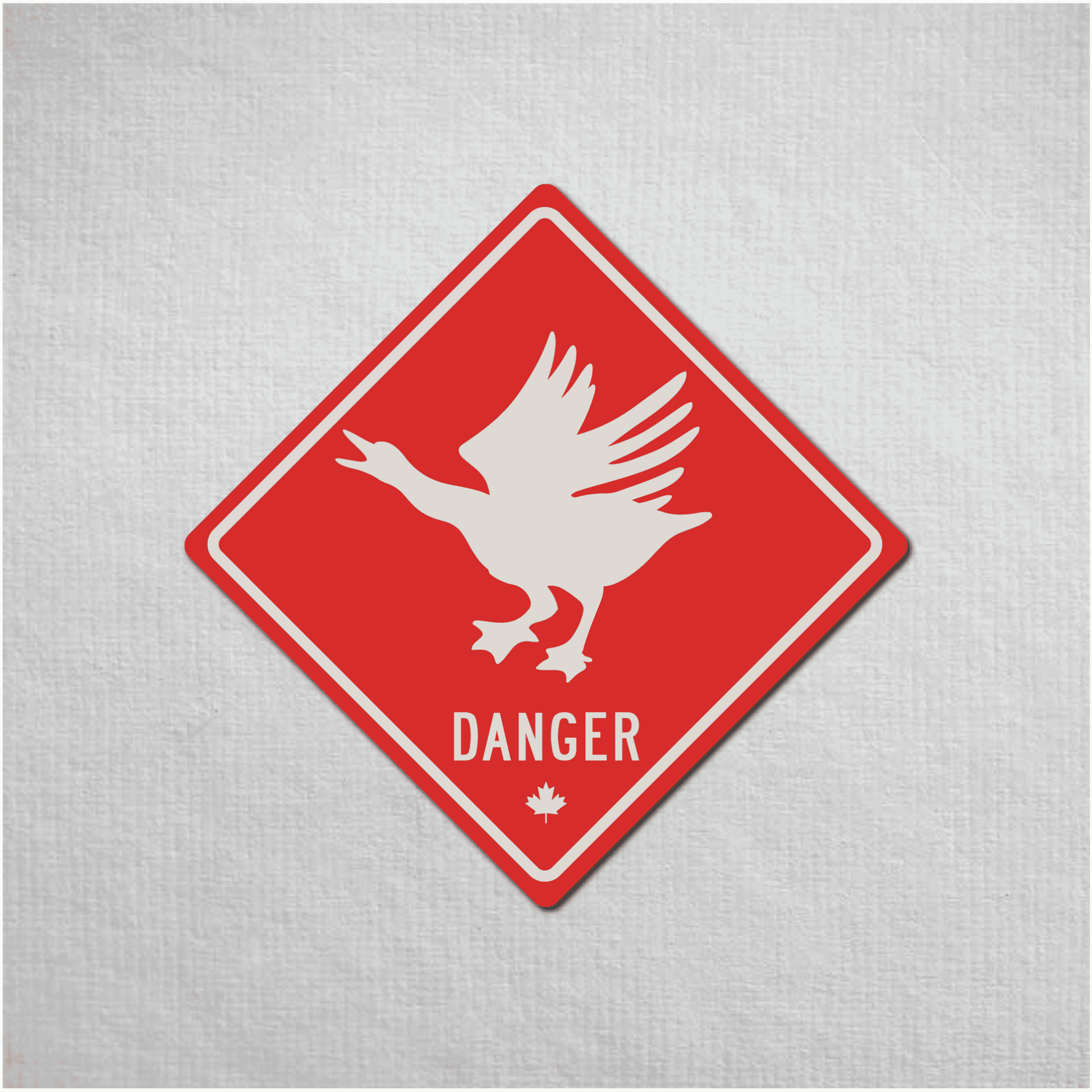 Canadian Goose Mini Danger Metal Sign - The Great Canadian CompanyCANGOO-1-032-072