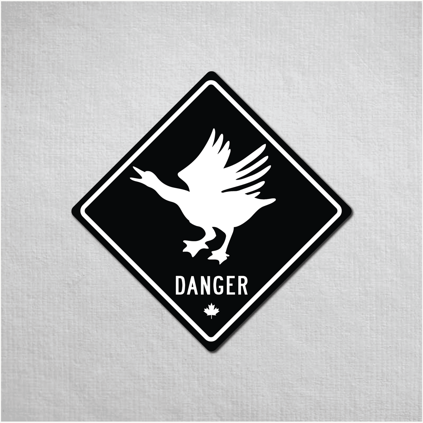 Canadian Goose Mini Danger Metal Sign - The Great Canadian CompanyCANGOO-1-070-010