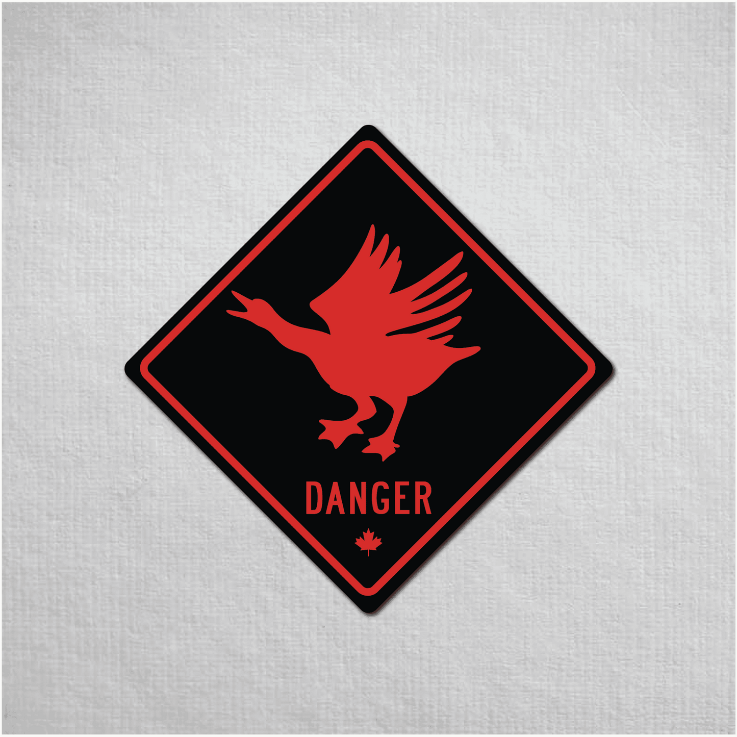 Canadian Goose Mini Danger Metal Sign - The Great Canadian CompanyCANGOO-1-070-032