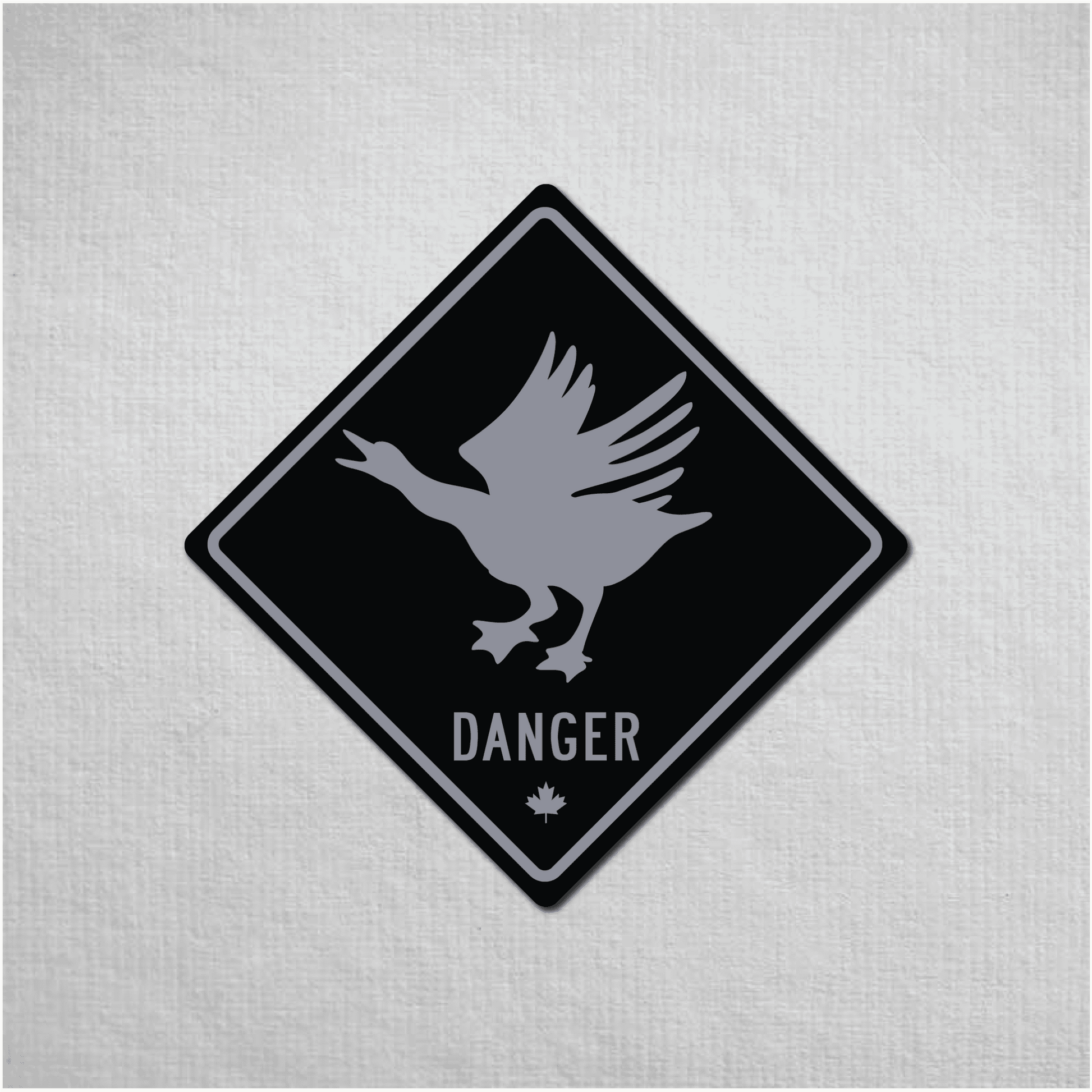 Canadian Goose Mini Danger Metal Sign - The Great Canadian CompanyCANGOO-1-070-076