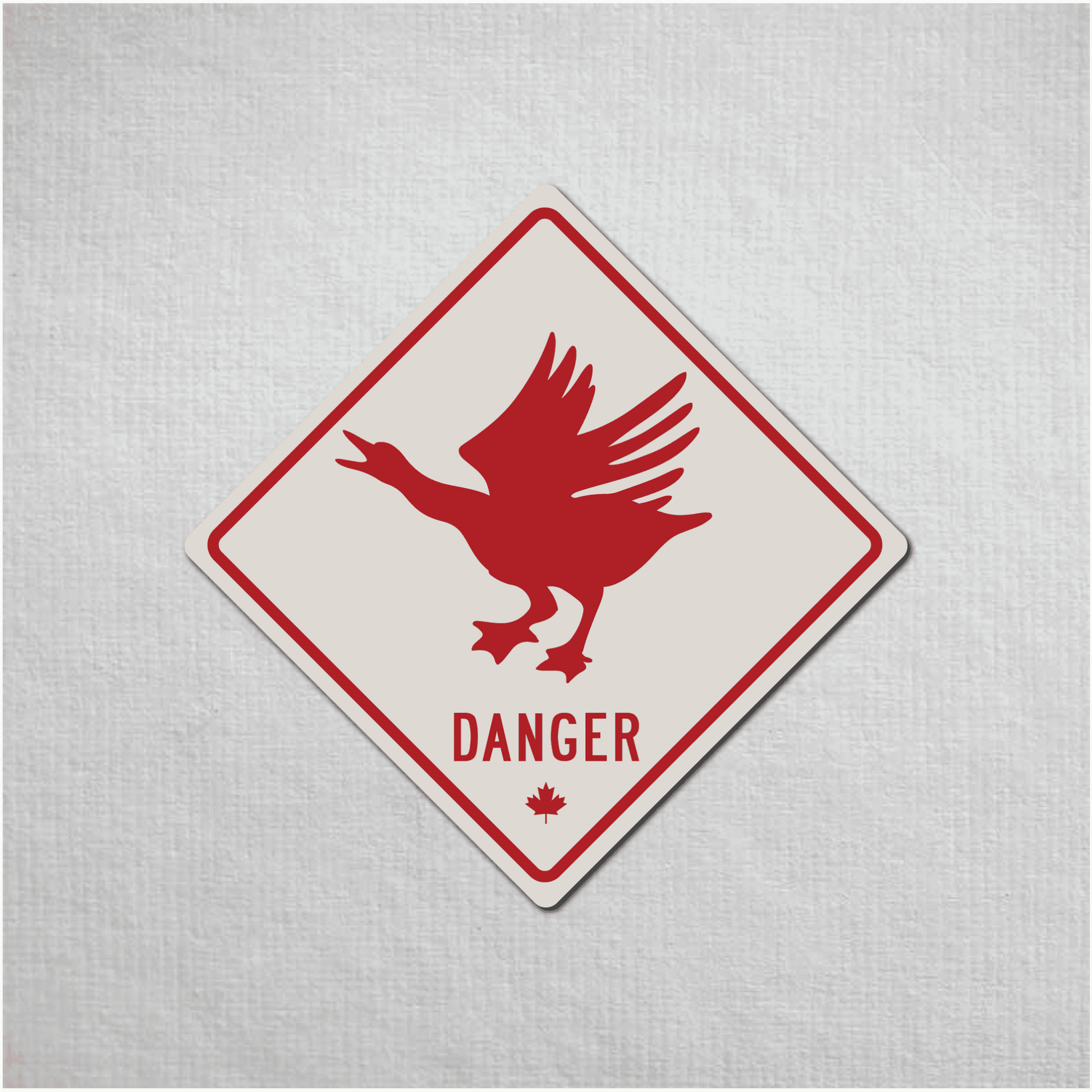 Canadian Goose Mini Danger Metal Sign - The Great Canadian CompanyCANGOO-1-072-031