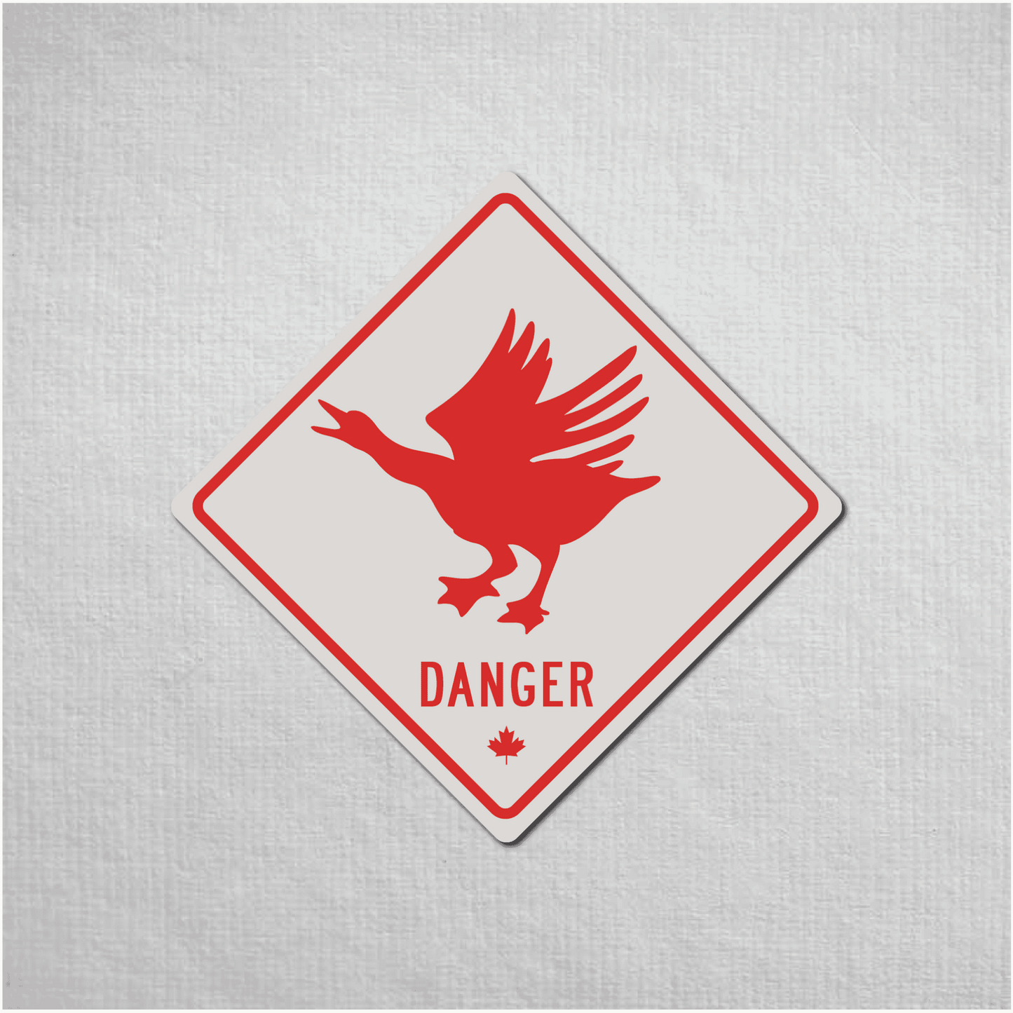 Canadian Goose Mini Danger Metal Sign - The Great Canadian CompanyCANGOO-1-072-032