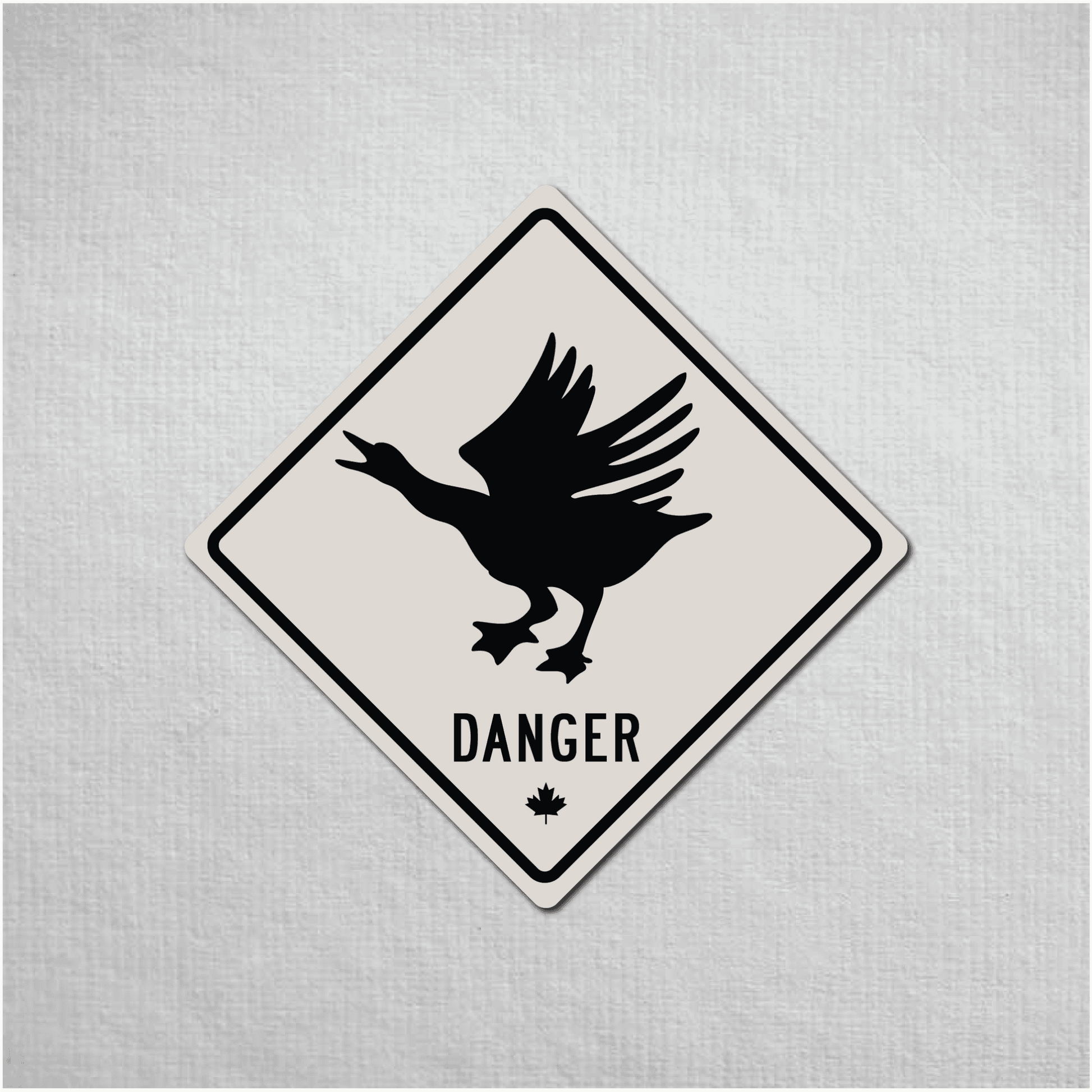 Canadian Goose Mini Danger Metal Sign - The Great Canadian CompanyCANGOO-1-072-070