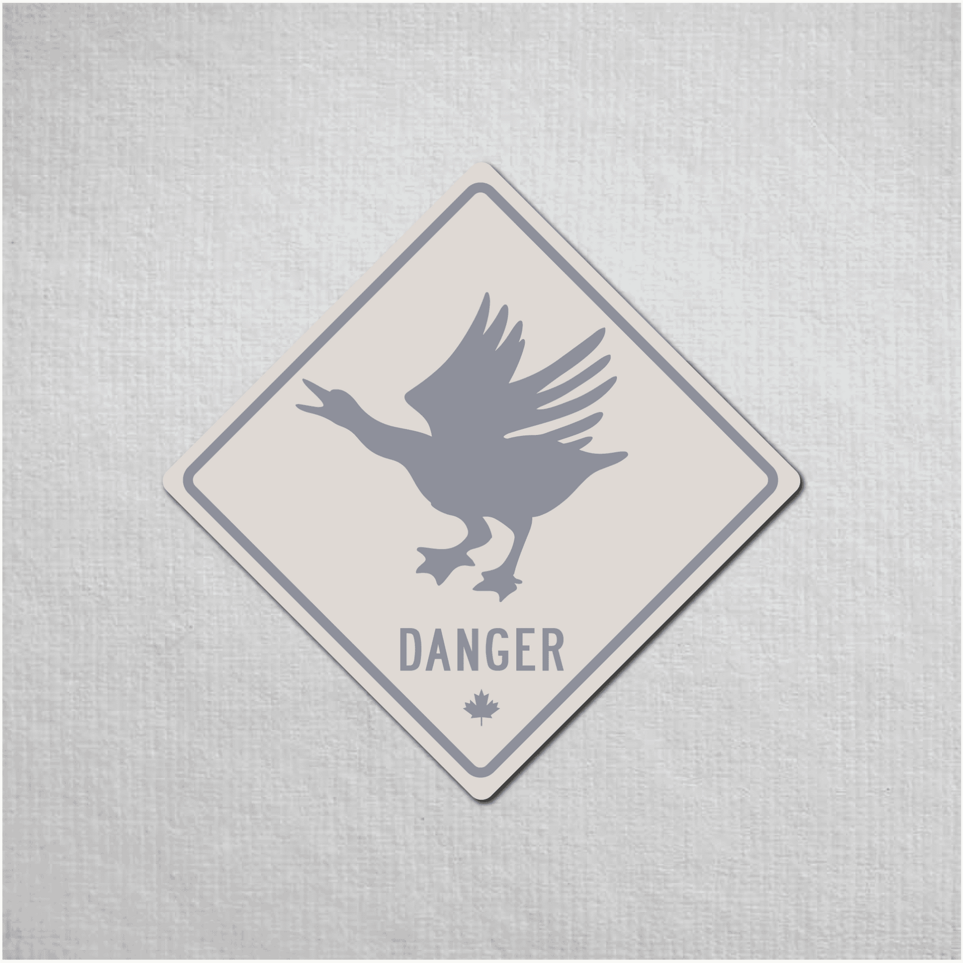 Canadian Goose Mini Danger Metal Sign - The Great Canadian CompanyCANGOO-1-072-076