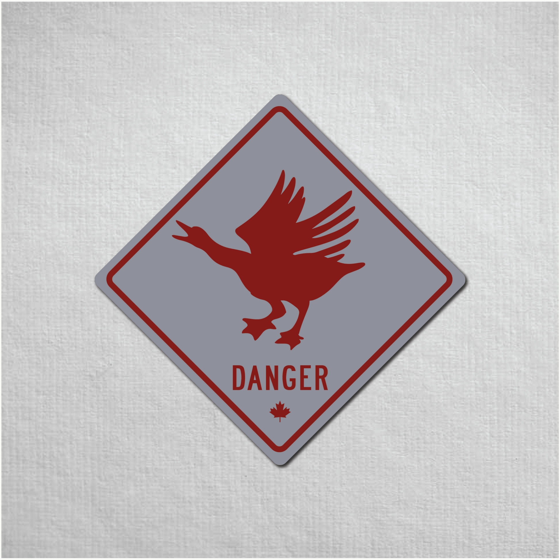 Canadian Goose Mini Danger Metal Sign - The Great Canadian CompanyCANGOO-1-076-030