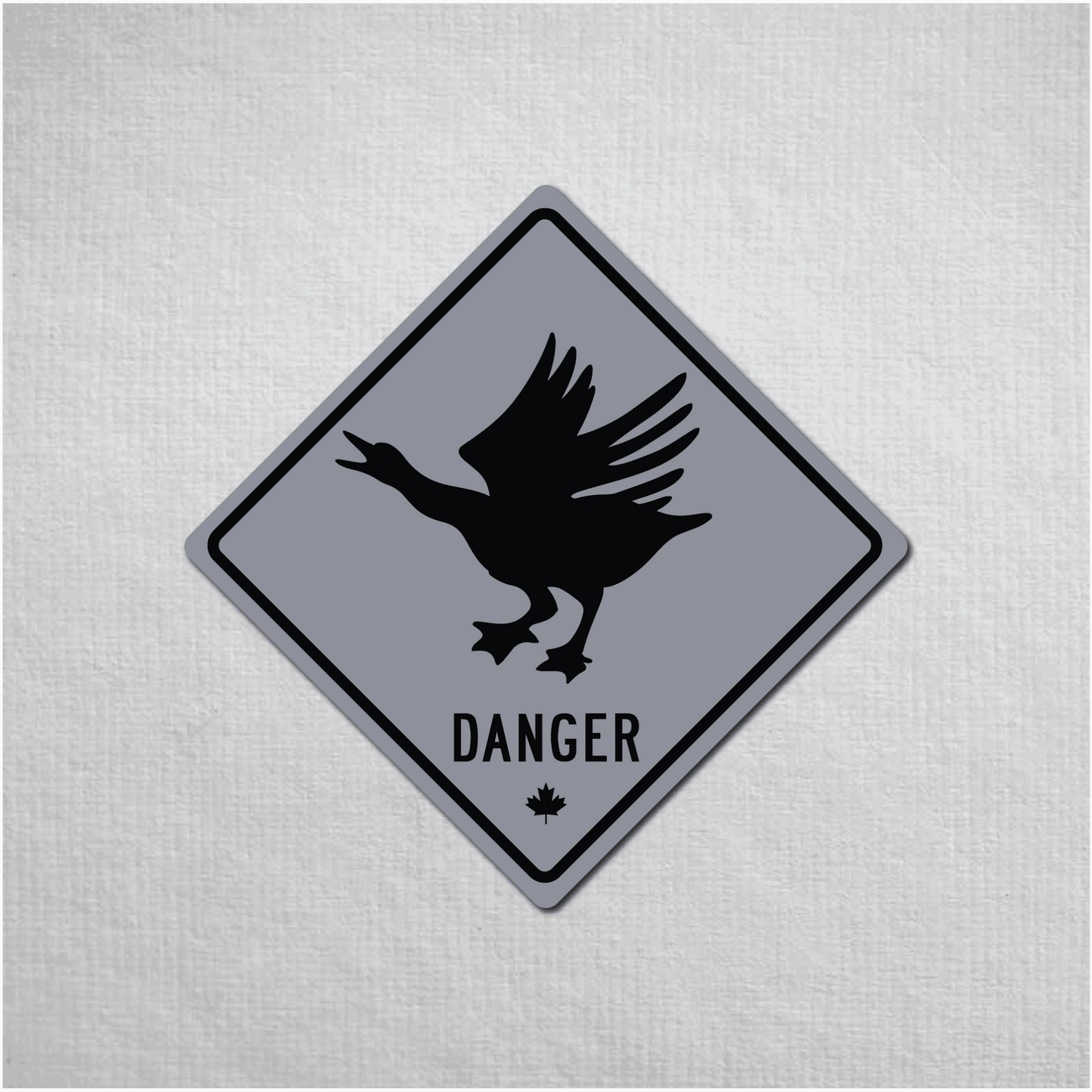 Canadian Goose Mini Danger Metal Sign - The Great Canadian CompanyCANGOO-1-076-070