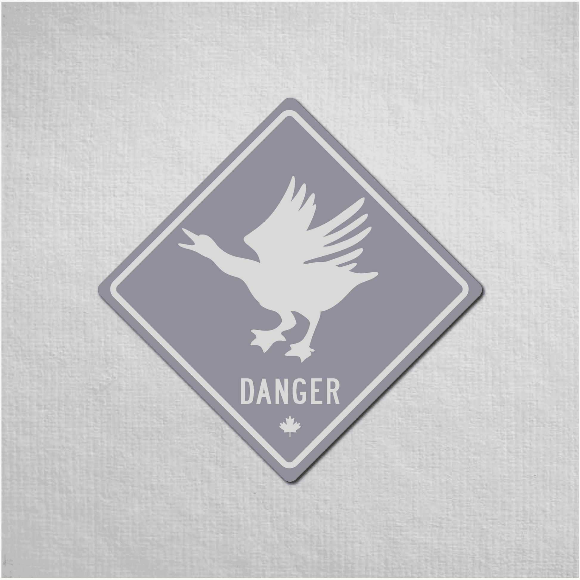 Canadian Goose Mini Danger Metal Sign - The Great Canadian CompanyCANGOO-1-076-072