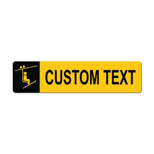 Chairlift Personalized Ski Trail Metal Sign - The Great Canadian Company