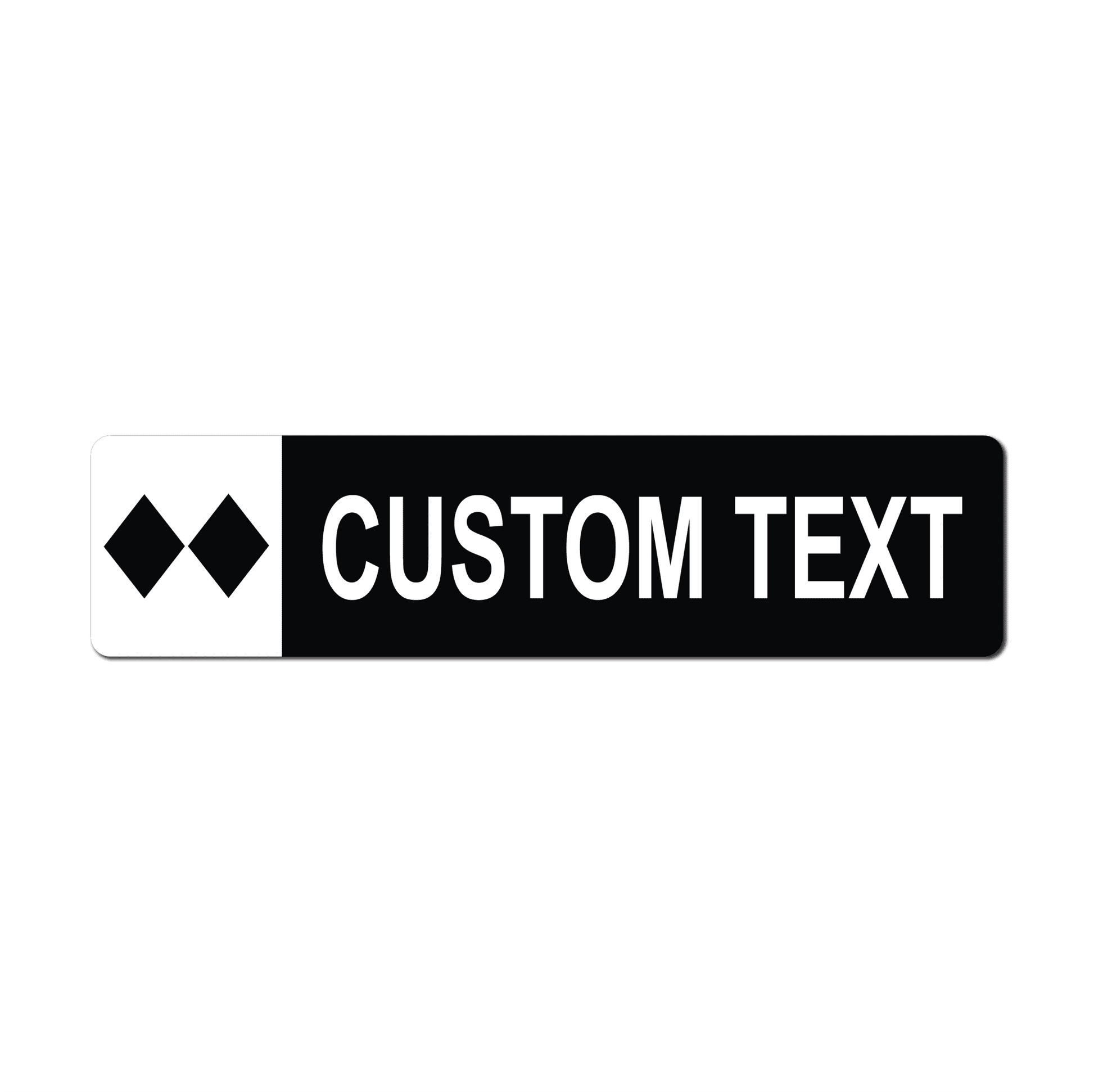 Double Black Diamond Personalized Ski Trail Metal Sign - The Great Canadian Company