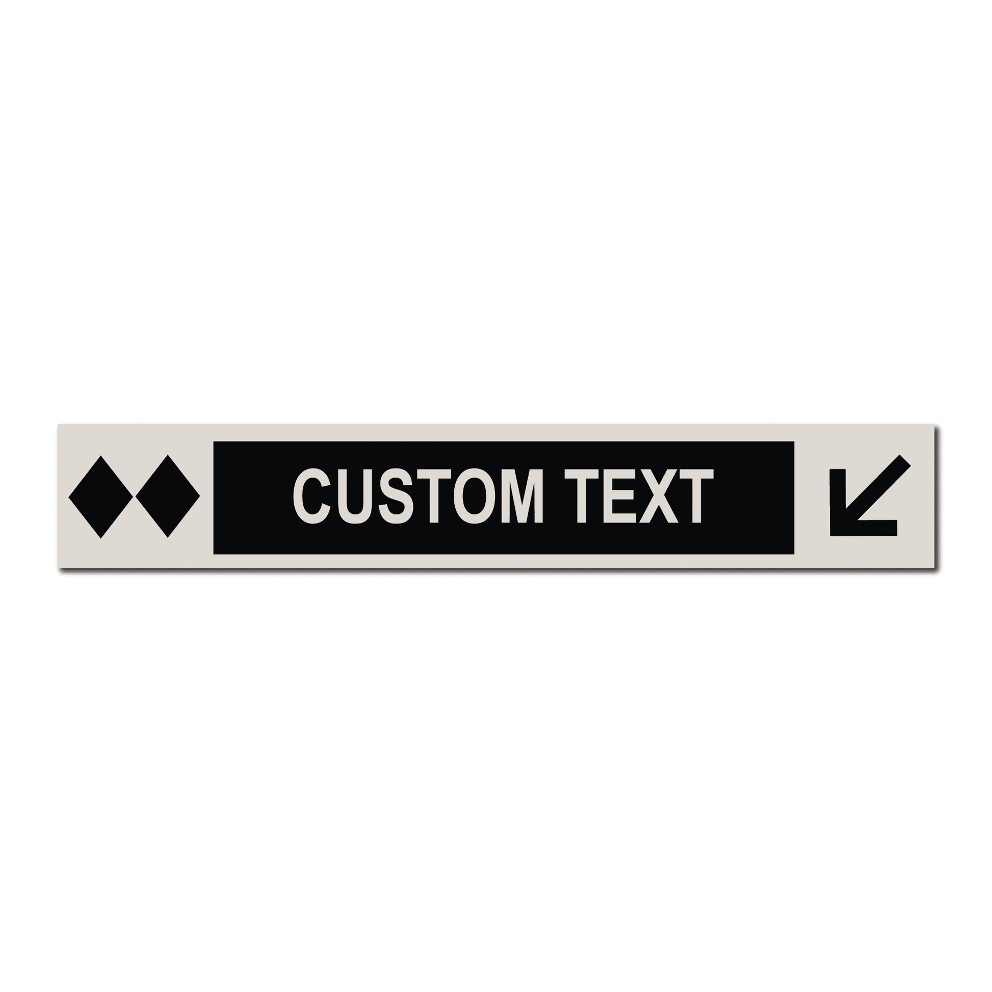 Double Black Diamond Run - Personalized Ski Run Directional Sign - The Great Canadian CompanySKI-RUN-404