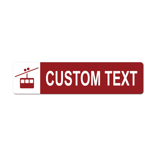 Gondola Personalized Ski Trail Metal Sign - The Great Canadian CompanySKITRAIL-2-3