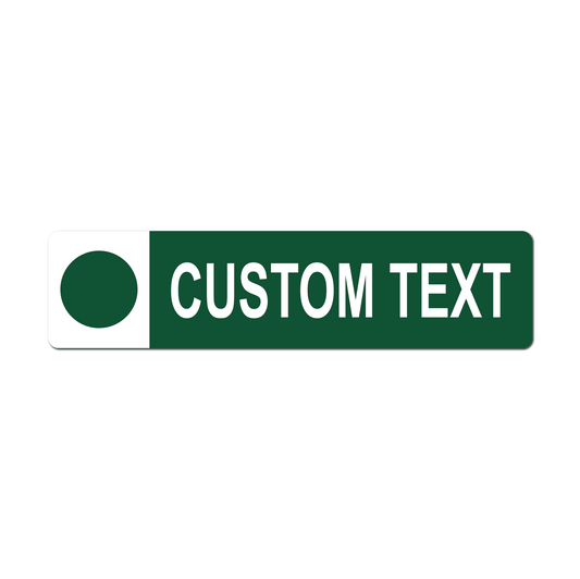 Green/Beginner Personalized Ski Trail Metal Sign - The Great Canadian Company