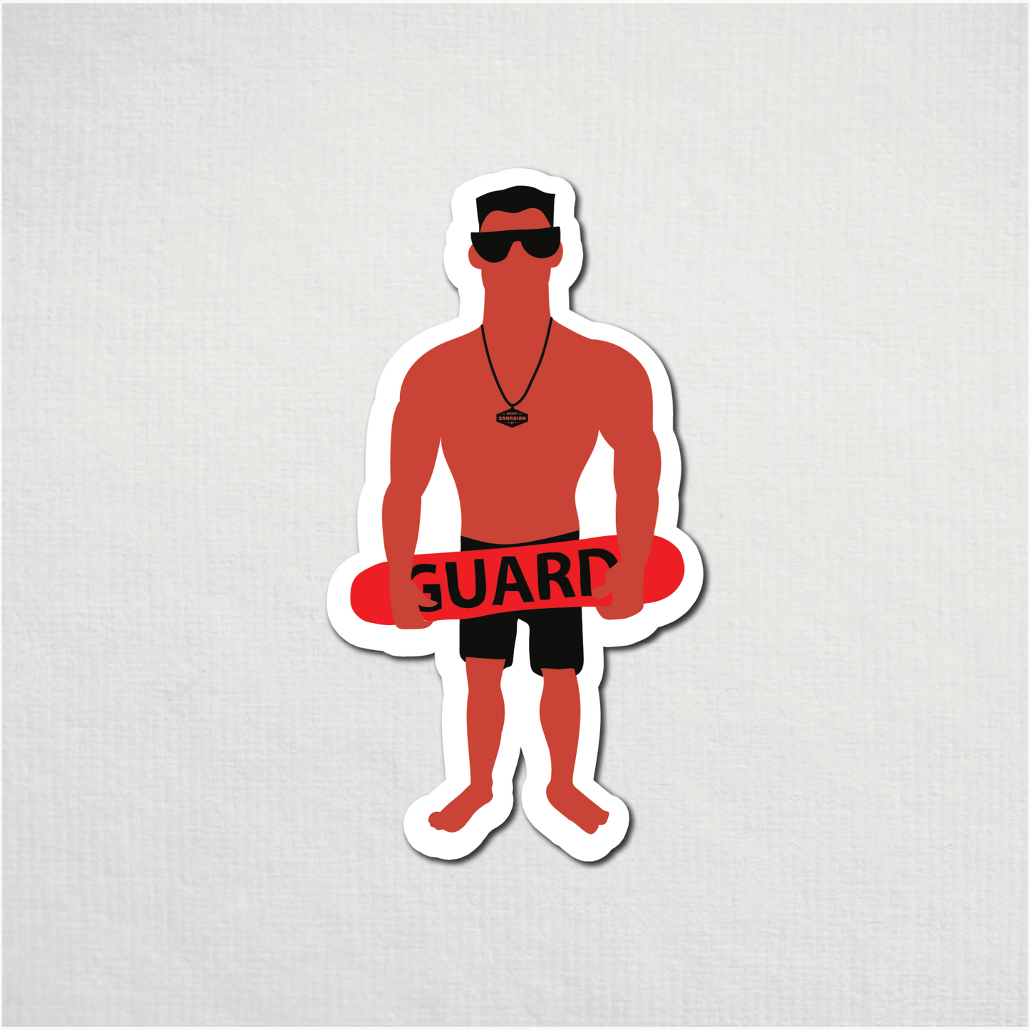 Sunburnt Lifeguard Sticker - The Great Canadian CompanyLFEGRD-1