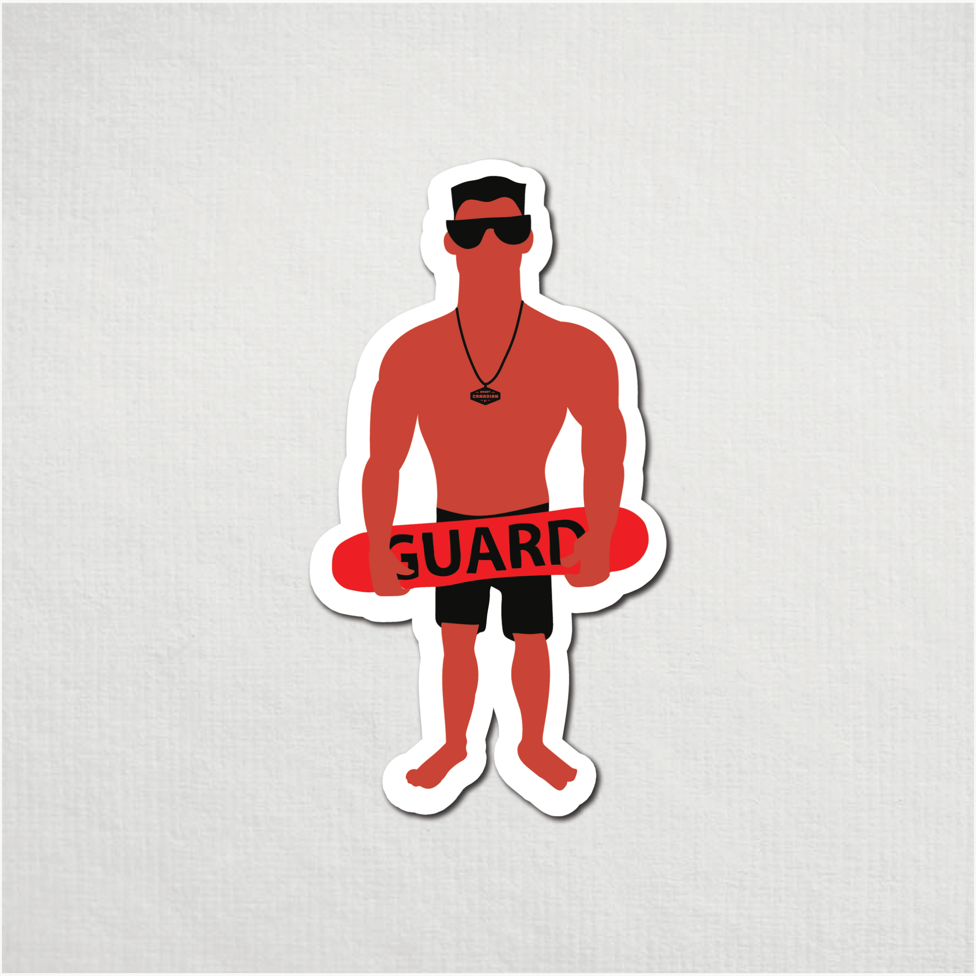 Sunburnt Lifeguard Sticker - The Great Canadian CompanyLFEGRD-1